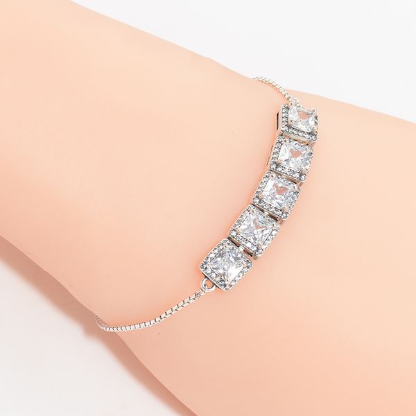 925 sterling silver design square цирконий регулируемый браслет для pandora аксессуары
925 sterling silver design square цирконий регулируемый браслет для pandora аксессуары