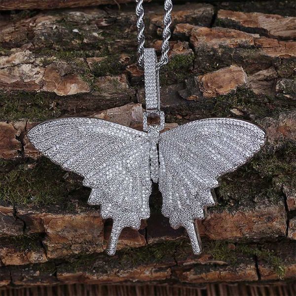 hip hop micro cubic zirconia bling ice out animal butterfly pendants necklaces for men rapper jewelry, Silver
hip hop micro cubic zirconia bling ice out animal butterfly pendants necklaces for men rapper jewelry, Silver