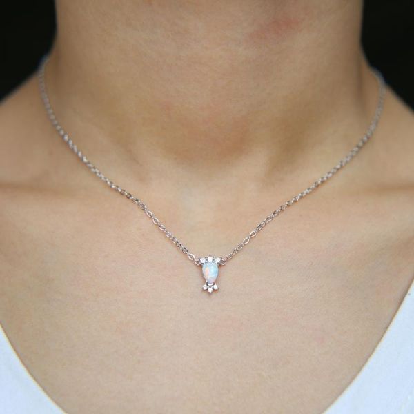 2020 opal necklace tear drop shape stone pricess crown girl gift simple minimal lovely chain jewelry, Silver
2020 opal necklace tear drop shape stone pricess crown girl gift simple minimal lovely chain jewelry, Silver