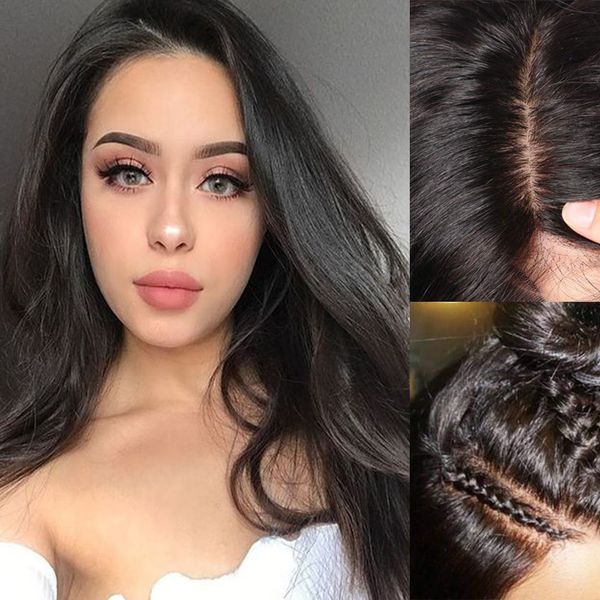 wigs pre plucked hairline with baby hair brazilian remy hair silk silky straight full lace wigs for women, Black
wigs pre plucked hairline with baby hair brazilian remy hair silk silky straight full lace wigs for women, Black