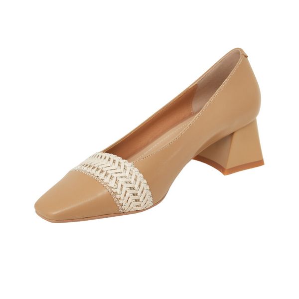 2020 women's leather shoes casual loafers high heels party mid heel square toe shallow mouth high heel shoes women, Black
2020 women's leather shoes casual loafers high heels party mid heel square toe shallow mouth high heel shoes women, Black