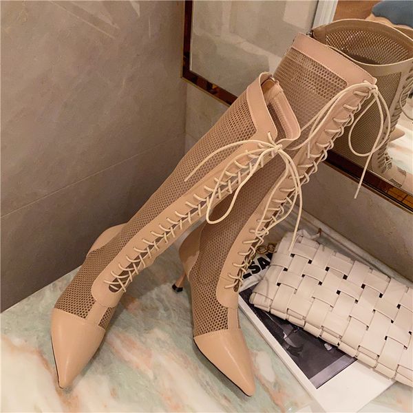 новое прибытие 2020 mesh крест связали лето boots назад молнии mesh женский see through женщины зашнуровать обувь дизайн обувь, Black
новое прибытие 2020 mesh крест связали лето boots назад молнии mesh женский see through женщины зашнуровать обувь дизайн обувь, Black