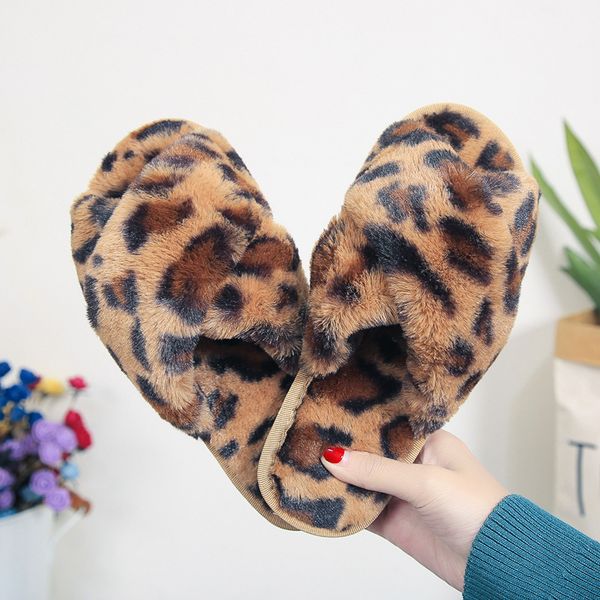 slippers winter women warm faux fur shoes leopard style ladies indoor floor slipper open toe female home fashion slides sh444, Black
slippers winter women warm faux fur shoes leopard style ladies indoor floor slipper open toe female home fashion slides sh444, Black
