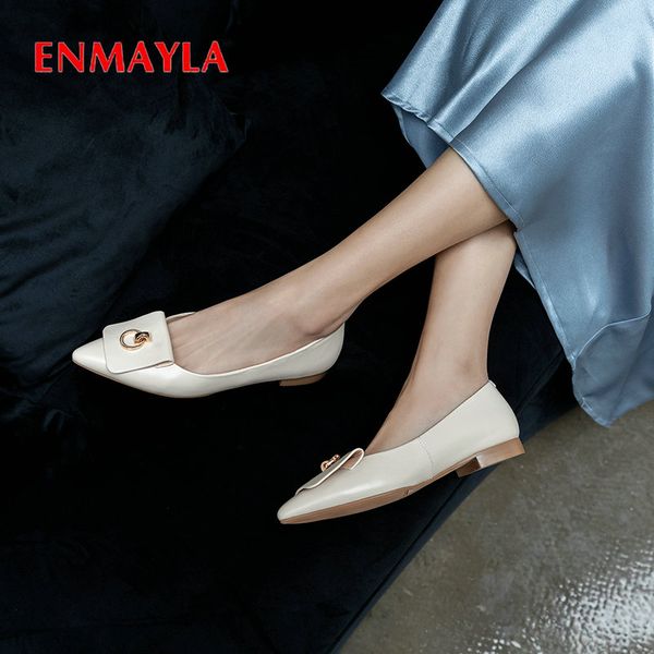 enmayla 2020 basic slip-on women shoes pointed toe casual genuine leather high heels spring/autumn sweet wedding shoes 34-39, Black
enmayla 2020 basic slip-on women shoes pointed toe casual genuine leather high heels spring/autumn sweet wedding shoes 34-39, Black