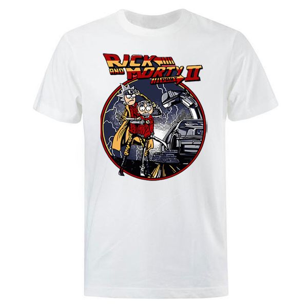 мужчины t-shirt мультфильм аниме back to the future 2 смешной лето хлопок рубашка с коротким рукавом аниме мужские футболки мода топы тис