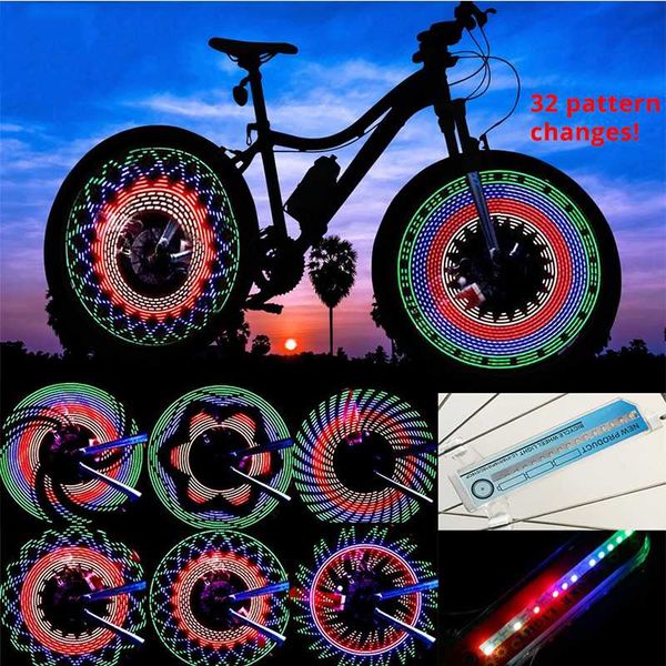 30 pattern bike light bicycle wheel light double display flash 32 rgb led bicycle spoke lamp night riding cycling lighting
30 pattern bike light bicycle wheel light double display flash 32 rgb led bicycle spoke lamp night riding cycling lighting