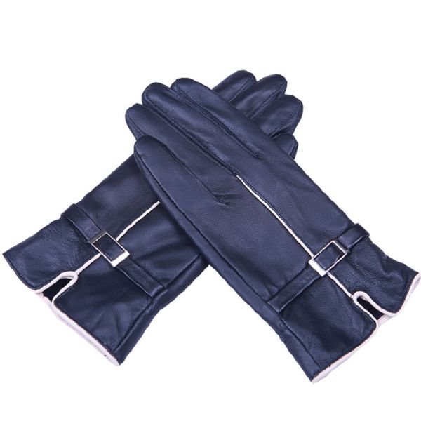 five fingers gloves 2021 leather ladies warm high-grade outdoor sheepskin buckle plus velvet thickening explosion models, Blue;gray
five fingers gloves 2021 leather ladies warm high-grade outdoor sheepskin buckle plus velvet thickening explosion models, Blue;gray