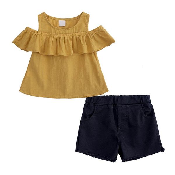clearance excelent lovely baby girls toddler kids baby girl ruffles off shoulder +solid shorts pants outfits set z0214, White
clearance excelent lovely baby girls toddler kids baby girl ruffles off shoulder +solid shorts pants outfits set z0214, White