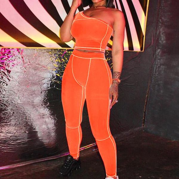 cysincos tracksuit women 2 piece set women one-shoulder crop high waist pants 2020 fashion streetwear sportswear outfit, Black;white
cysincos tracksuit women 2 piece set women one-shoulder crop high waist pants 2020 fashion streetwear sportswear outfit, Black;white