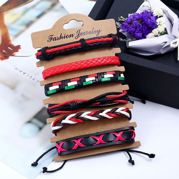 bluestar fashion weave wrap leather men bracelets for women bangles femme male special leather jewelry accessories, Golden;silver
bluestar fashion weave wrap leather men bracelets for women bangles femme male special leather jewelry accessories, Golden;silver