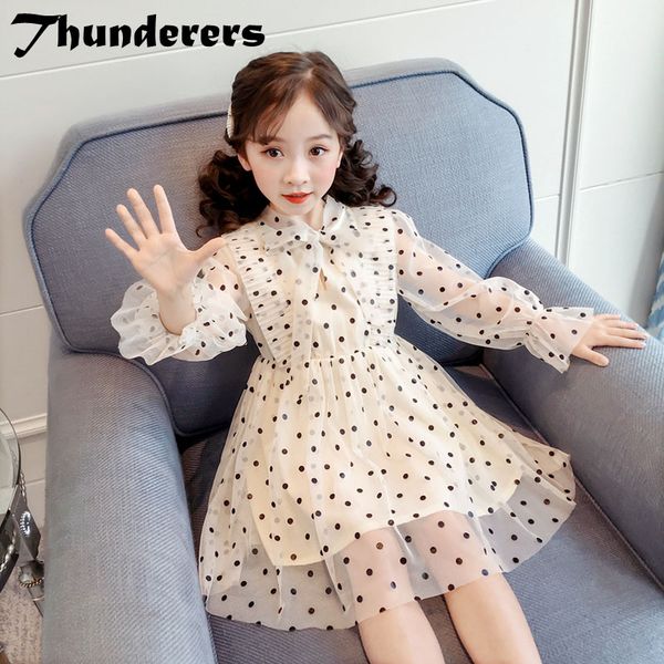 thunderers casual kids princess dress for girls dots printed long sleeve mesh girl party dresses fashion children clothes, Red;yellow
thunderers casual kids princess dress for girls dots printed long sleeve mesh girl party dresses fashion children clothes, Red;yellow