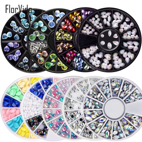 florvida rhinestone decorations wheel ab crystal gems strass nail art alloy decoration for nails manicure studs, Silver;gold
florvida rhinestone decorations wheel ab crystal gems strass nail art alloy decoration for nails manicure studs, Silver;gold