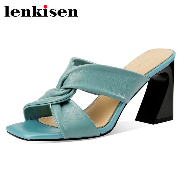 lenkisen genuine leather peep toe strange high heels handmade brand shoes simple style young lady slip on cozy sandals women l47, Black
lenkisen genuine leather peep toe strange high heels handmade brand shoes simple style young lady slip on cozy sandals women l47, Black