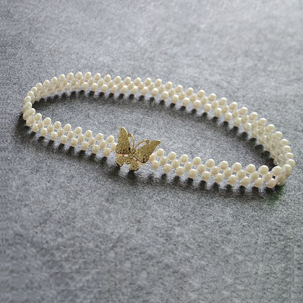1 pc elegant women buckle imitation pearl waist belt ladies elastic buckle pearl chain butterfly belt girls dress crystal strap, Black;brown
1 pc elegant women buckle imitation pearl waist belt ladies elastic buckle pearl chain butterfly belt girls dress crystal strap, Black;brown