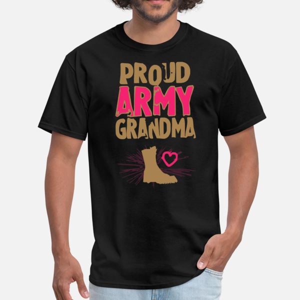 proud army grandma t shirt men printing cotton s-3xl clothes gift funny casual summer style normal shirt