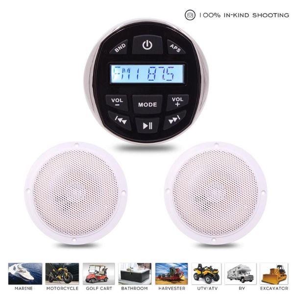 waterproof marine radio bluetooth boat audio stereo fm am receiver mp3 player+1 pair 5.25" marine speakers for utv rv motorcycle car
waterproof marine radio bluetooth boat audio stereo fm am receiver mp3 player+1 pair 5.25" marine speakers for utv rv motorcycle car