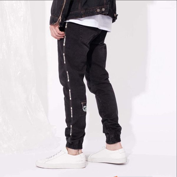 stylish cool pencil pants long trousers spring sports mens designer jeans black zipper design, Blue
stylish cool pencil pants long trousers spring sports mens designer jeans black zipper design, Blue