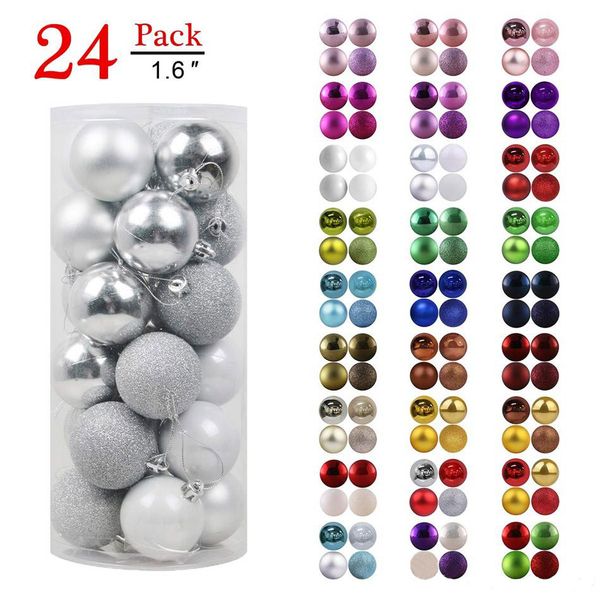 new 24pcs/set christmas tree ornament colorful christmas ball xmas tree decorations for home party l shop window wedding decorations
new 24pcs/set christmas tree ornament colorful christmas ball xmas tree decorations for home party l shop window wedding decorations