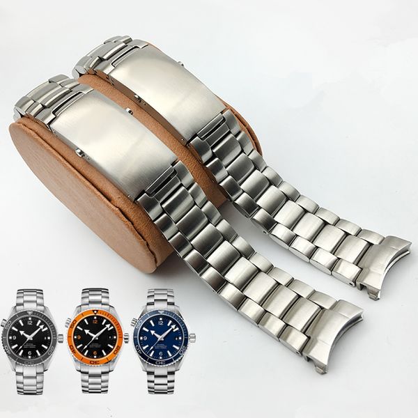 316l 20mm 22mm silver stainless steel watch bands strap for fit ome ocean bracelect, Black;brown
316l 20mm 22mm silver stainless steel watch bands strap for fit ome ocean bracelect, Black;brown