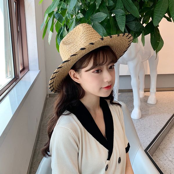 romantic style solid color fashion hat lady sun protection big brim straw hat with jazz art seaside holiday sun, Blue;gray
romantic style solid color fashion hat lady sun protection big brim straw hat with jazz art seaside holiday sun, Blue;gray