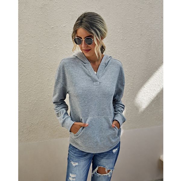 women's hoodies & sweatshirts 2021 autumn all-match solid color long sleeve casual harajuku style wn*, Black
women's hoodies & sweatshirts 2021 autumn all-match solid color long sleeve casual harajuku style wn*, Black