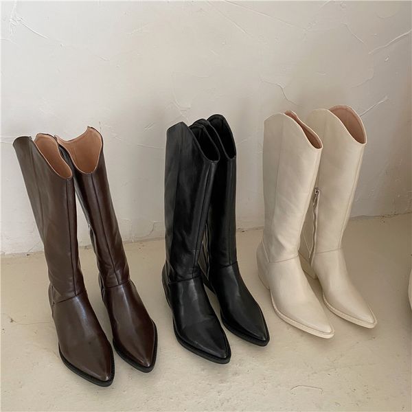 dxfan pointed toe cowboy western boots women med heel platform knee boots women side zipper solid, Black
dxfan pointed toe cowboy western boots women med heel platform knee boots women side zipper solid, Black