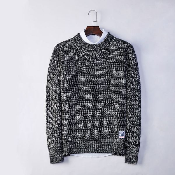 men's sweaters autumn sweatercoats slim polyester knitted pullovers badge knitting brand clothing o-neck man's knitwear clothes, White;black
men's sweaters autumn sweatercoats slim polyester knitted pullovers badge knitting brand clothing o-neck man's knitwear clothes, White;black