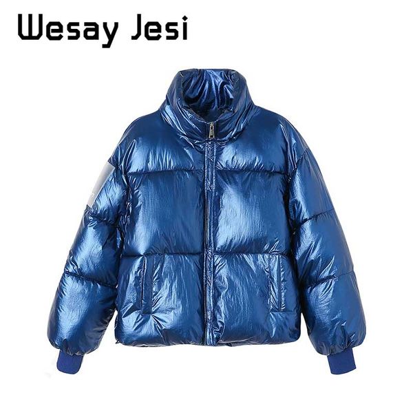 women parka coats autumn casual shiny women's jacket outwear winter thick jackets girl warm loose fashion glossy short coats, Black
women parka coats autumn casual shiny women's jacket outwear winter thick jackets girl warm loose fashion glossy short coats, Black