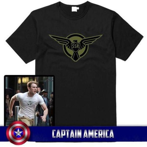 2020 black/white captain america ssr t-shirt men breathanle casual men tees, White;black
2020 black/white captain america ssr t-shirt men breathanle casual men tees, White;black