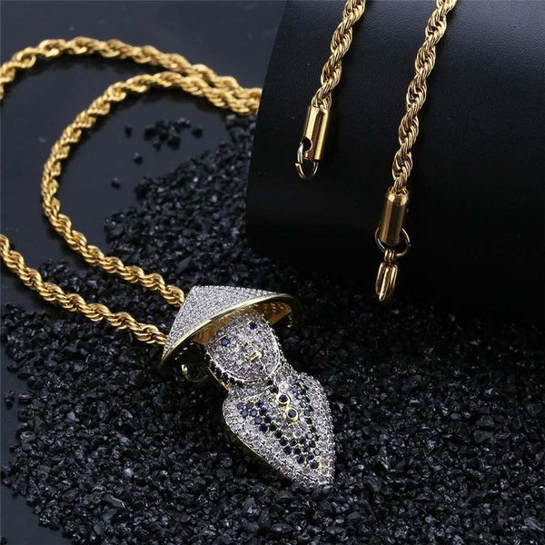 hip hop wearing bamboo hat fishman pendant zircon copper necklace men jewelry with gold white gold plated tennis chain necklace jewelry, Silver
hip hop wearing bamboo hat fishman pendant zircon copper necklace men jewelry with gold white gold plated tennis chain necklace jewelry, Silver