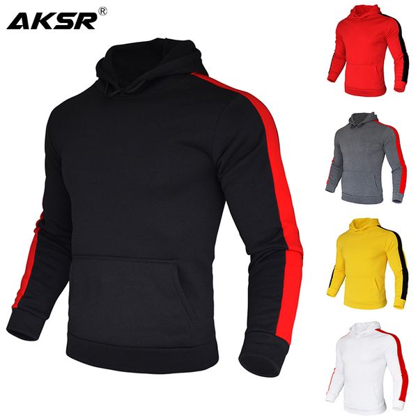 aksr 2020 new hoodie sweatshirt european size fitness blank solid sportswear men and women fleece color matching striped coat, Black
aksr 2020 new hoodie sweatshirt european size fitness blank solid sportswear men and women fleece color matching striped coat, Black