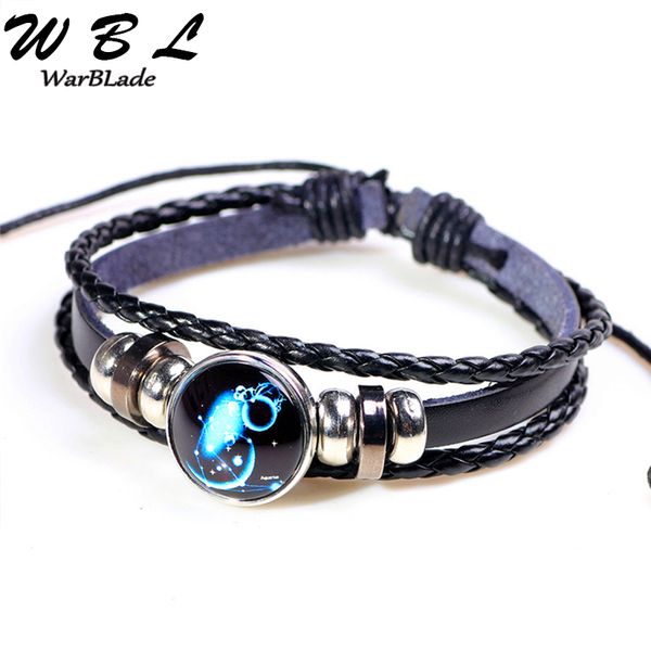 wbl 12 constellations bracelets bangle fashion punk leather bracelet zodiac signs wristband charm jewelry for men women new, Golden;silver
wbl 12 constellations bracelets bangle fashion punk leather bracelet zodiac signs wristband charm jewelry for men women new, Golden;silver