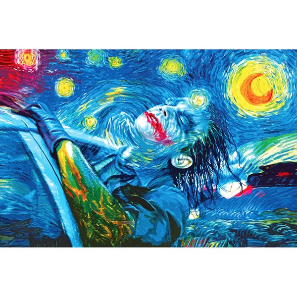 nicoleshenting joker - batman the dark knight superhero movie art silk poster print trippy starry night picture wall decor
nicoleshenting joker - batman the dark knight superhero movie art silk poster print trippy starry night picture wall decor