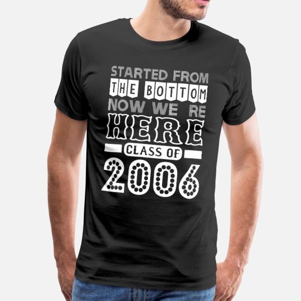 started from bottom now we are here class of 2006 t shirt men print short sleeve s-3xl trend famous humor spring trend shirt
started from bottom now we are here class of 2006 t shirt men print short sleeve s-3xl trend famous humor spring trend shirt