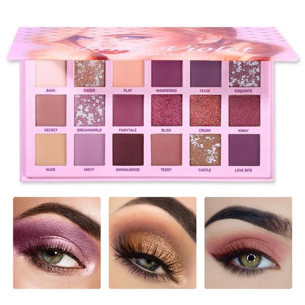 ucanbe pink violet nude eye shadow palette makeup 18 colors matte shimmer glitter eye shadow powder waterproof pigment 20sets/lot dhl
ucanbe pink violet nude eye shadow palette makeup 18 colors matte shimmer glitter eye shadow powder waterproof pigment 20sets/lot dhl