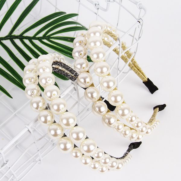 double layer big pearl headband for women hairbands multi color hair accessories for girls hair band print headbands 
double layer big pearl headband for women hairbands multi color hair accessories for girls hair band print headbands