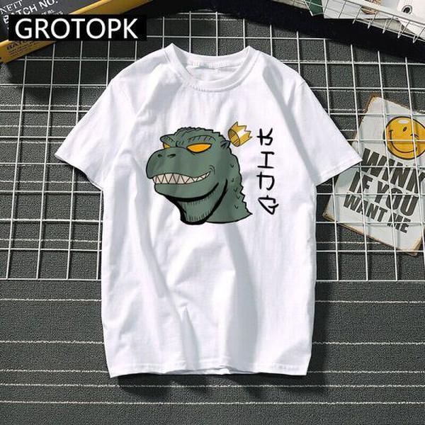 japanese smile godzilla harajuku tshirt men summer white cotton t-shirt king of the monsters print, White;black
japanese smile godzilla harajuku tshirt men summer white cotton t-shirt king of the monsters print, White;black