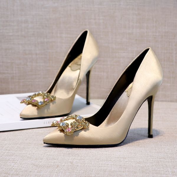 wed2020 buckle rhinestone square pointed gold high-heeled thin heel genuine leather satin champagne bridal wedding shoes for, Black
wed2020 buckle rhinestone square pointed gold high-heeled thin heel genuine leather satin champagne bridal wedding shoes for, Black