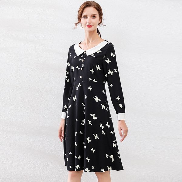 fat mm 200kg large size women's clothing 2020 autumn new fashion young doll collar dress dressdoll dressflesh-covering printed dress fa, Black;gray
fat mm 200kg large size women's clothing 2020 autumn new fashion young doll collar dress dressdoll dressflesh-covering printed dress fa, Black;gray