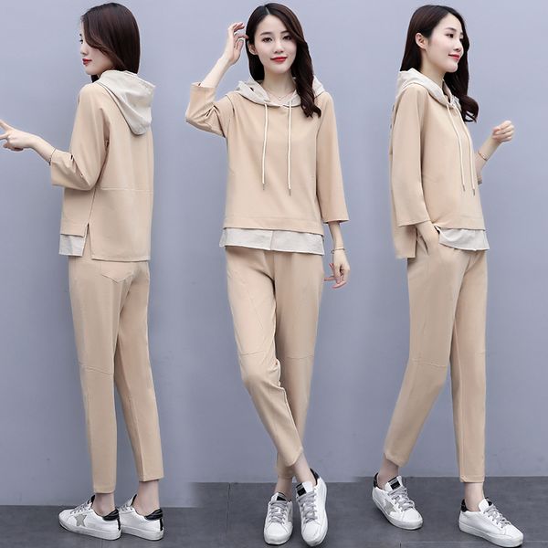 women's tracksuits autumn 2 peice set women elegant pants sets female casual outfits jogger two piece korean ensemble femme survetement, Gray
women's tracksuits autumn 2 peice set women elegant pants sets female casual outfits jogger two piece korean ensemble femme survetement, Gray