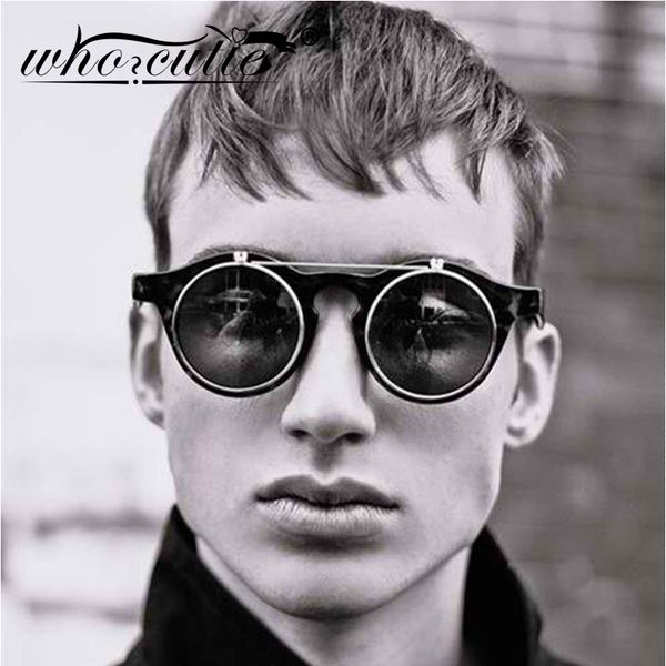sunglasses who cutie 2021 fashion vintage round steampunk flip up men classic clamshell design sun glasses clip on oculos s005, White;black
sunglasses who cutie 2021 fashion vintage round steampunk flip up men classic clamshell design sun glasses clip on oculos s005, White;black