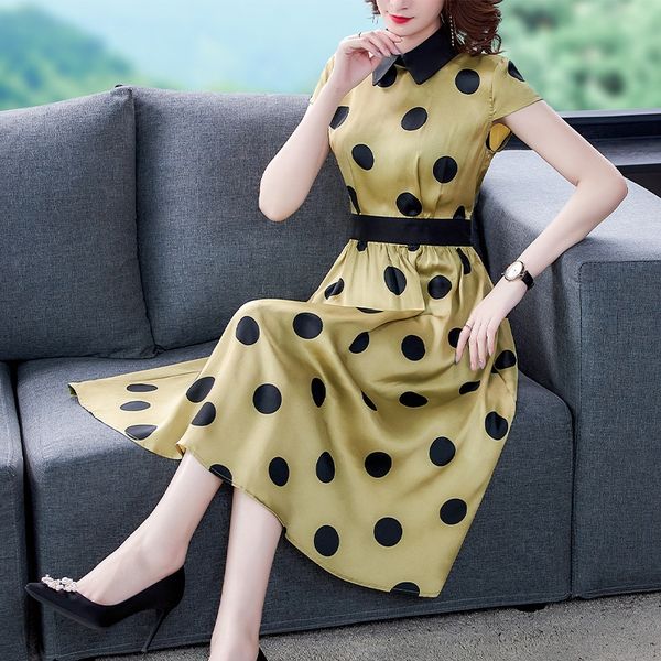 2020 new goddess style dress dress dressdoll dresswomen's summer doll collar fashion elegant polka dot printing elegant large skirt ho5, Black;gray
2020 new goddess style dress dress dressdoll dresswomen's summer doll collar fashion elegant polka dot printing elegant large skirt ho5, Black;gray
