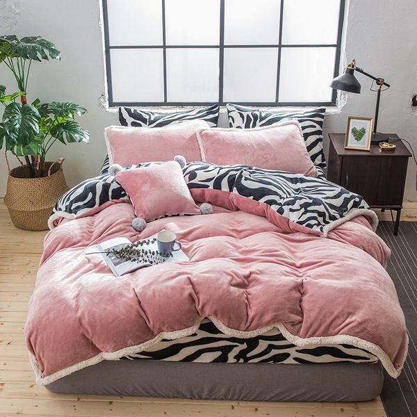 j1 fleece fabric bedding set velvet flannel duvet cover black white zebra pattern bed sheet/linen pillowcase
j1 fleece fabric bedding set velvet flannel duvet cover black white zebra pattern bed sheet/linen pillowcase