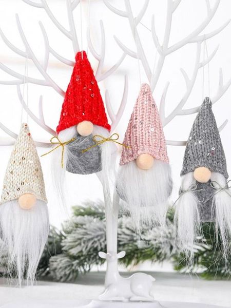 2021 christmas hanging santa gnome plush doll pendant knitted tree door hanging ornament with sequins for christmas party gifts
2021 christmas hanging santa gnome plush doll pendant knitted tree door hanging ornament with sequins for christmas party gifts