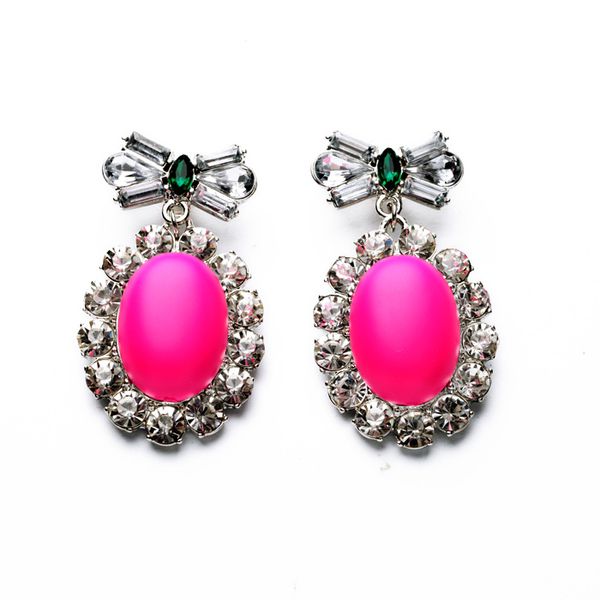 latest spring imitated jewelry for women factory wholesale handmade big pink stone dangle earrings, Silver
latest spring imitated jewelry for women factory wholesale handmade big pink stone dangle earrings, Silver