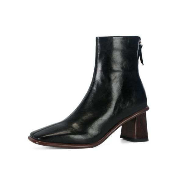 2021 winter women square toe ankle boots genuine leather high heels dancing party shoes woman fashion stretch boots, Black
2021 winter women square toe ankle boots genuine leather high heels dancing party shoes woman fashion stretch boots, Black