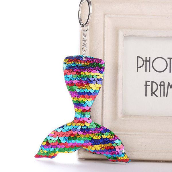 2020 sequins keychain reflective glossy fishtail keychain pendant colorful sequins car keychainfff, Silver
2020 sequins keychain reflective glossy fishtail keychain pendant colorful sequins car keychainfff, Silver