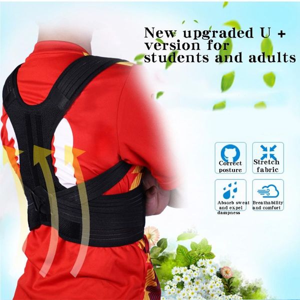 posture corrector adjustable back shoulder correction brace belt clavicle breathable material humpback back pain relief, Black;blue
posture corrector adjustable back shoulder correction brace belt clavicle breathable material humpback back pain relief, Black;blue