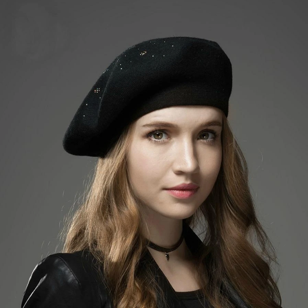 berets ylwhjj brand women's hat fashion solid color wool knitted with rhinestones ladies french artist beanie beret, Blue;gray
berets ylwhjj brand women's hat fashion solid color wool knitted with rhinestones ladies french artist beanie beret, Blue;gray