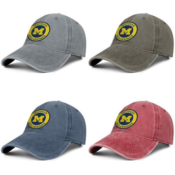 men women michigan wolverines round logo fashion denim baseball cap cool washed dad hat adjustable vintage ball, Blue;gray
men women michigan wolverines round logo fashion denim baseball cap cool washed dad hat adjustable vintage ball, Blue;gray